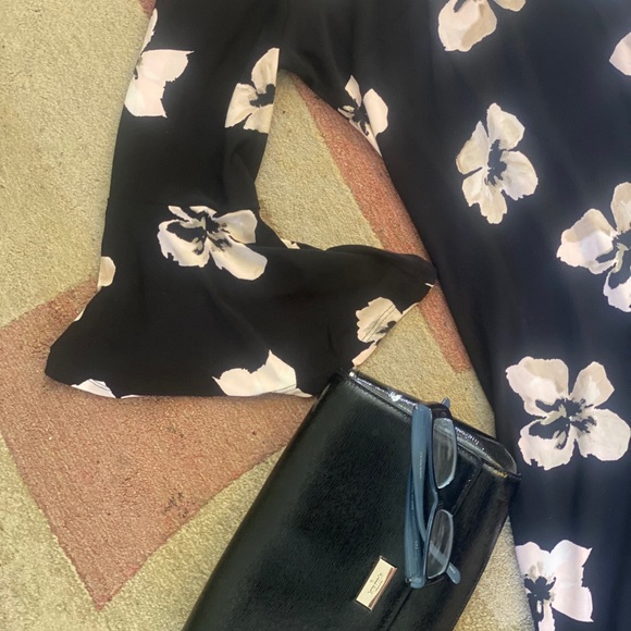 Tommy Hilfiger Black and Floral-Print A-Line Dress - Picture 8 of 14